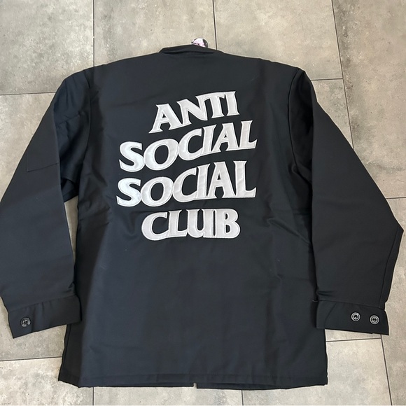 Anti social social club ASSC X Red Kap the dropout jacket black medium - Picture 2 of 14